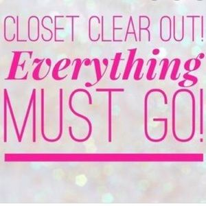 MOST ITEMS UNDER $10! CLOSET CLEAR OUT SALE!!
